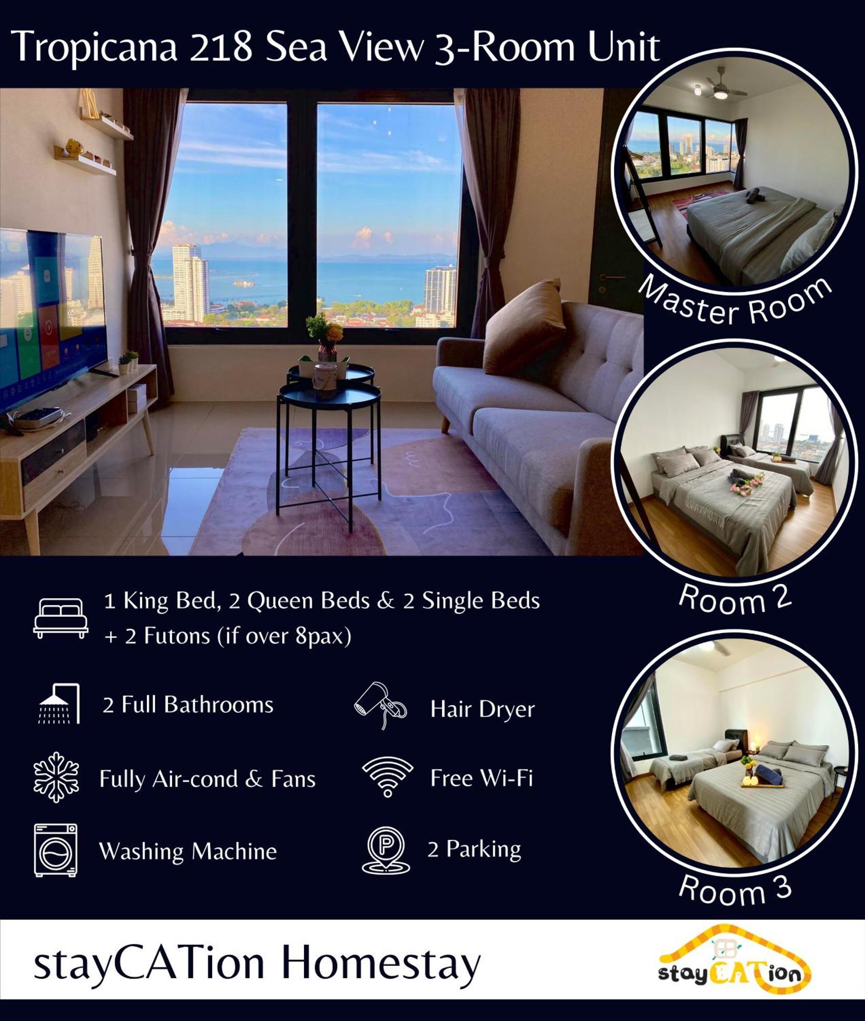 Tropicana 218 Macalister Sea & City View By Staycation Homestay George Town Ngoại thất bức ảnh