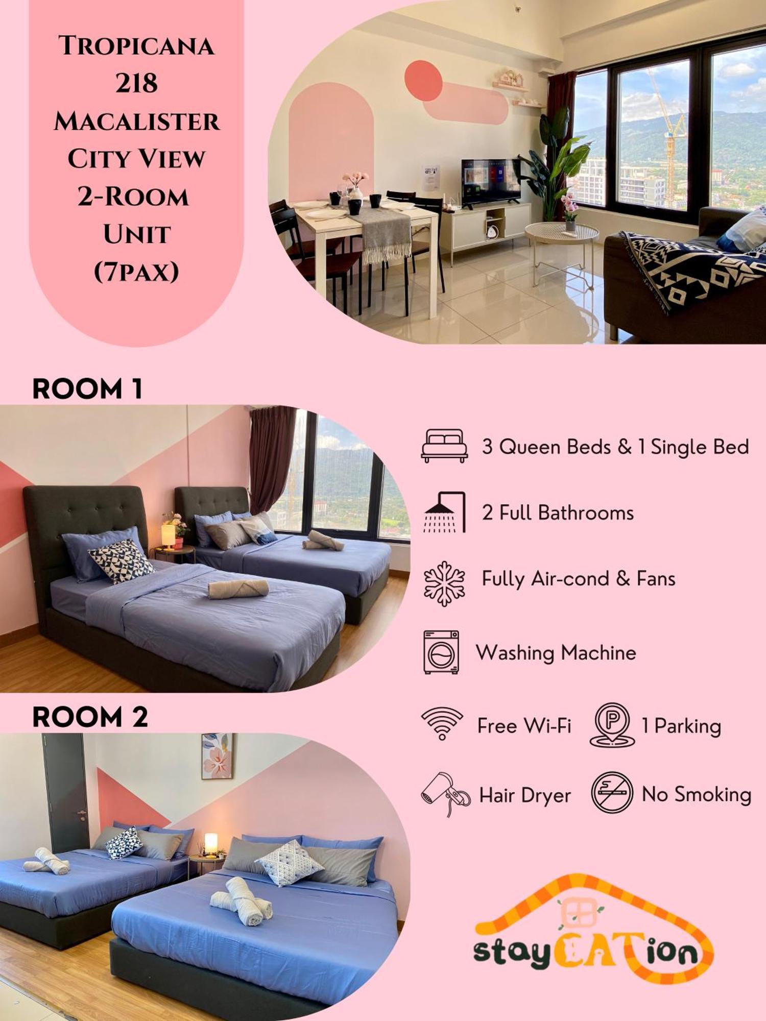 Tropicana 218 Macalister Sea & City View By Staycation Homestay George Town Ngoại thất bức ảnh
